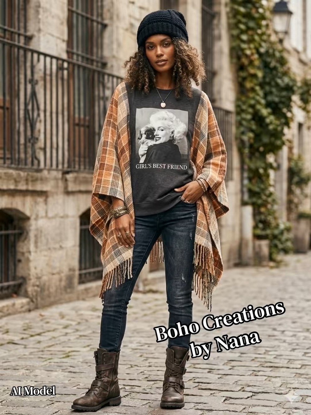 Marilyn Monroe Poncho Rocktop